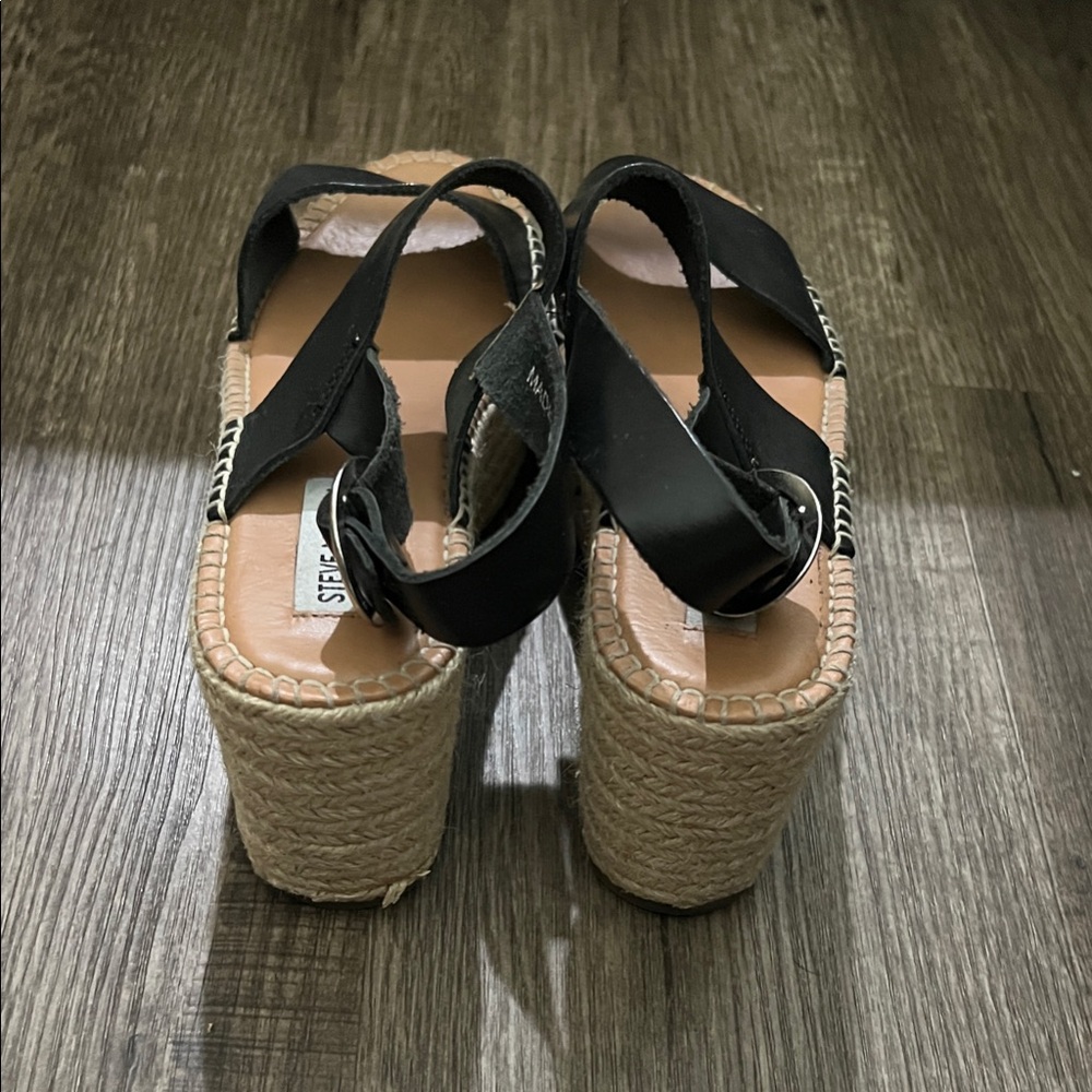 Steve Madden Black Espadrille Sandals - Picture 4 of 4